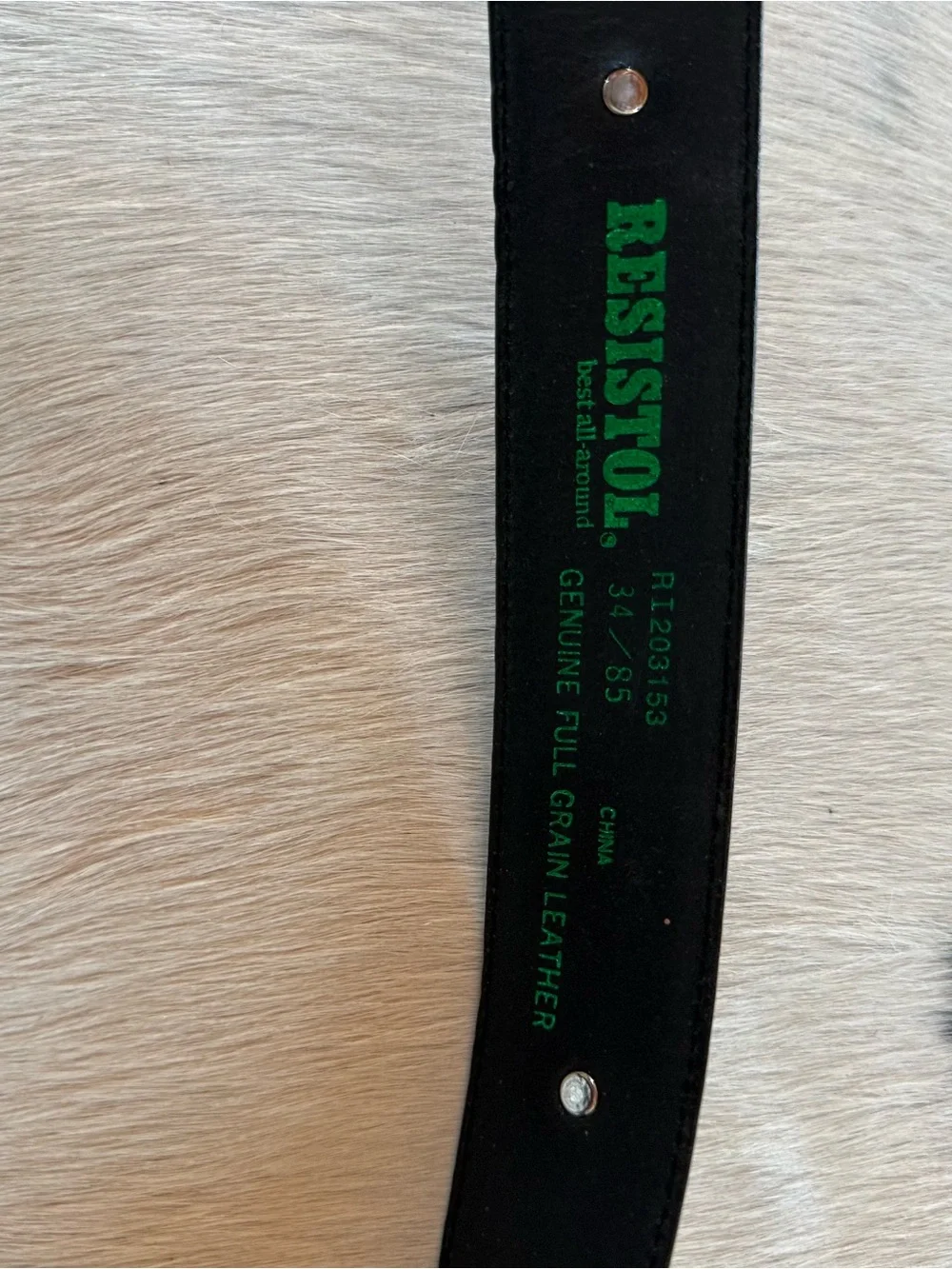Resistol Black Leather Belt with Brown Braided Inlay and Silver Conchos